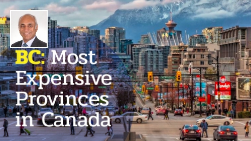 BC Tops the List of the Most Expensive Provinces in Canada